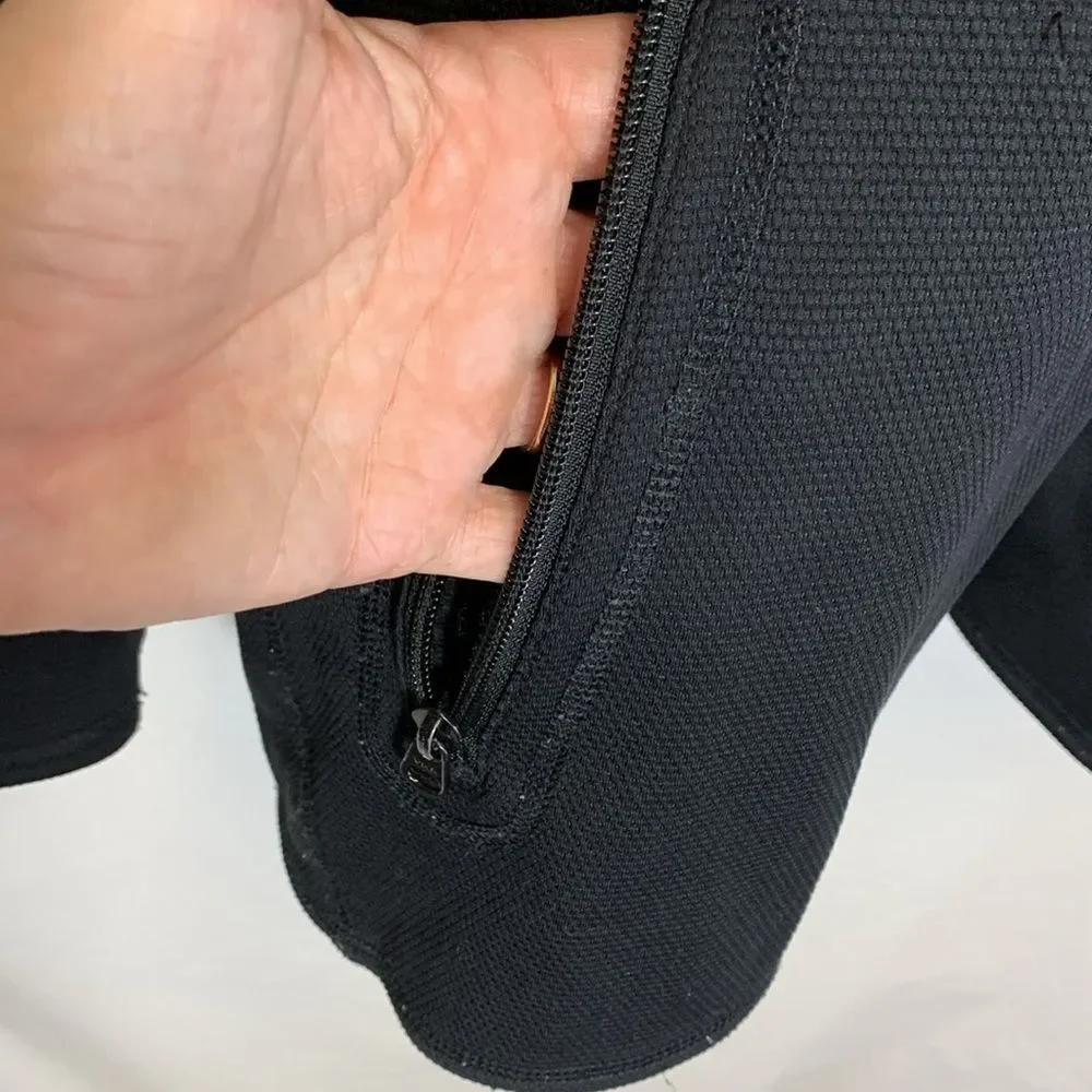 The North Face TKA Stealth Men's Black Mesh Fleece Full Zipper Jacket Size XL